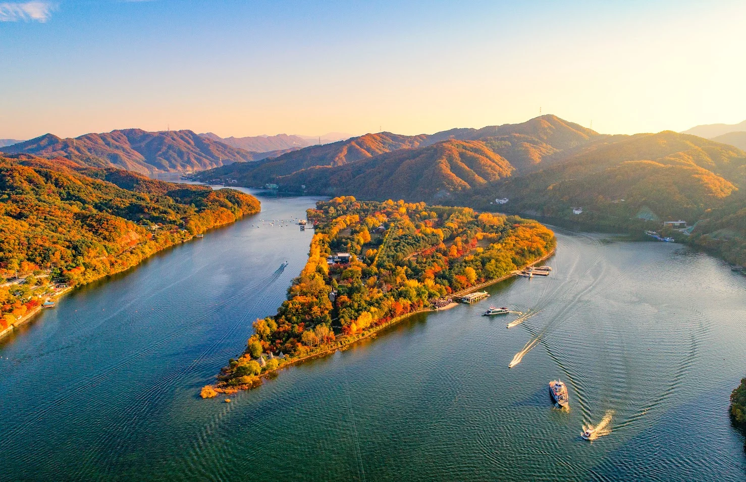 Cảnh thu Nami trong tour Hàn Quốc Seoul – Nami