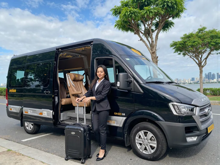 Ngoại thất xe Limousine Duy Tân